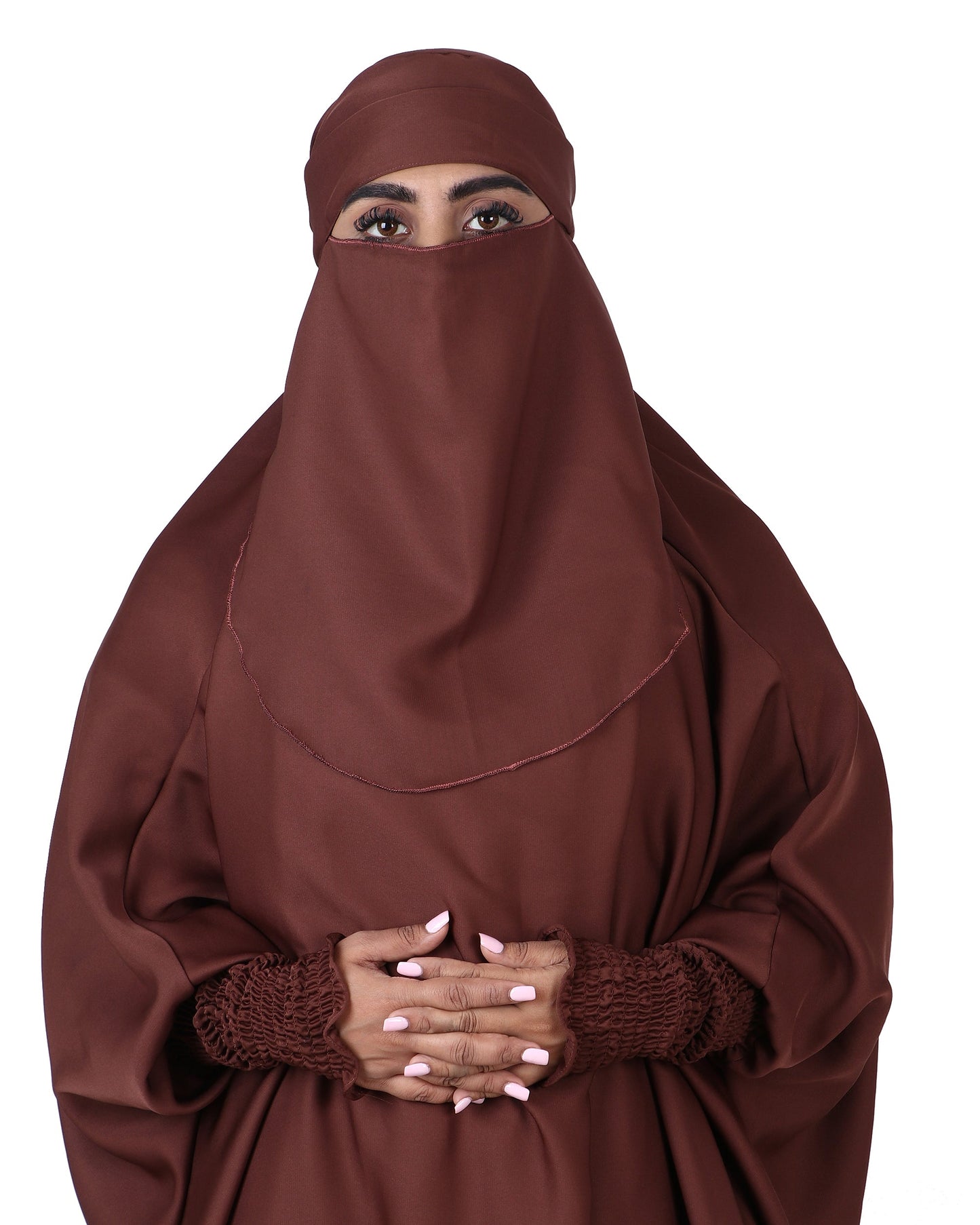 جلباب وبنطلون - بني