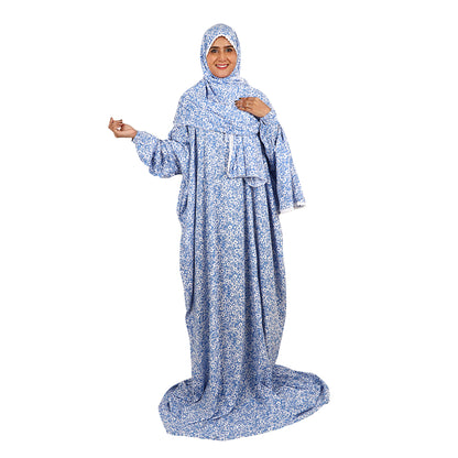 Prayer Dress - Blue Floral