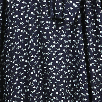 Prayer Dress - Navy Blue tiny print