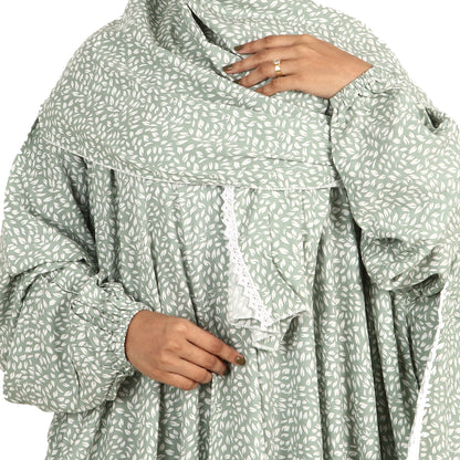 Prayer Dress - Green Leaf