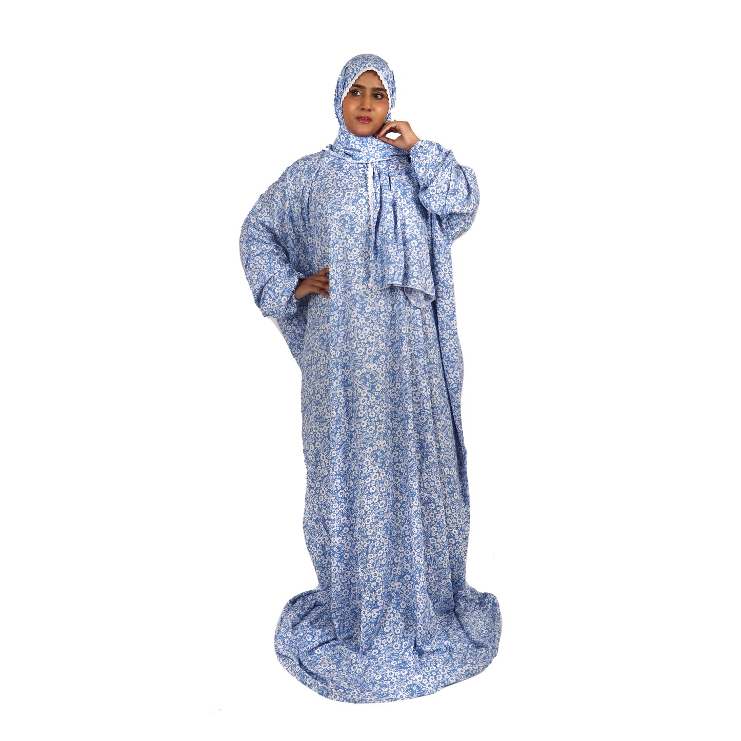 Prayer Dress - Blue Floral