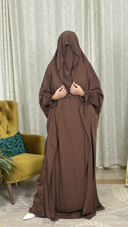 Nigar Jilbab - Brown