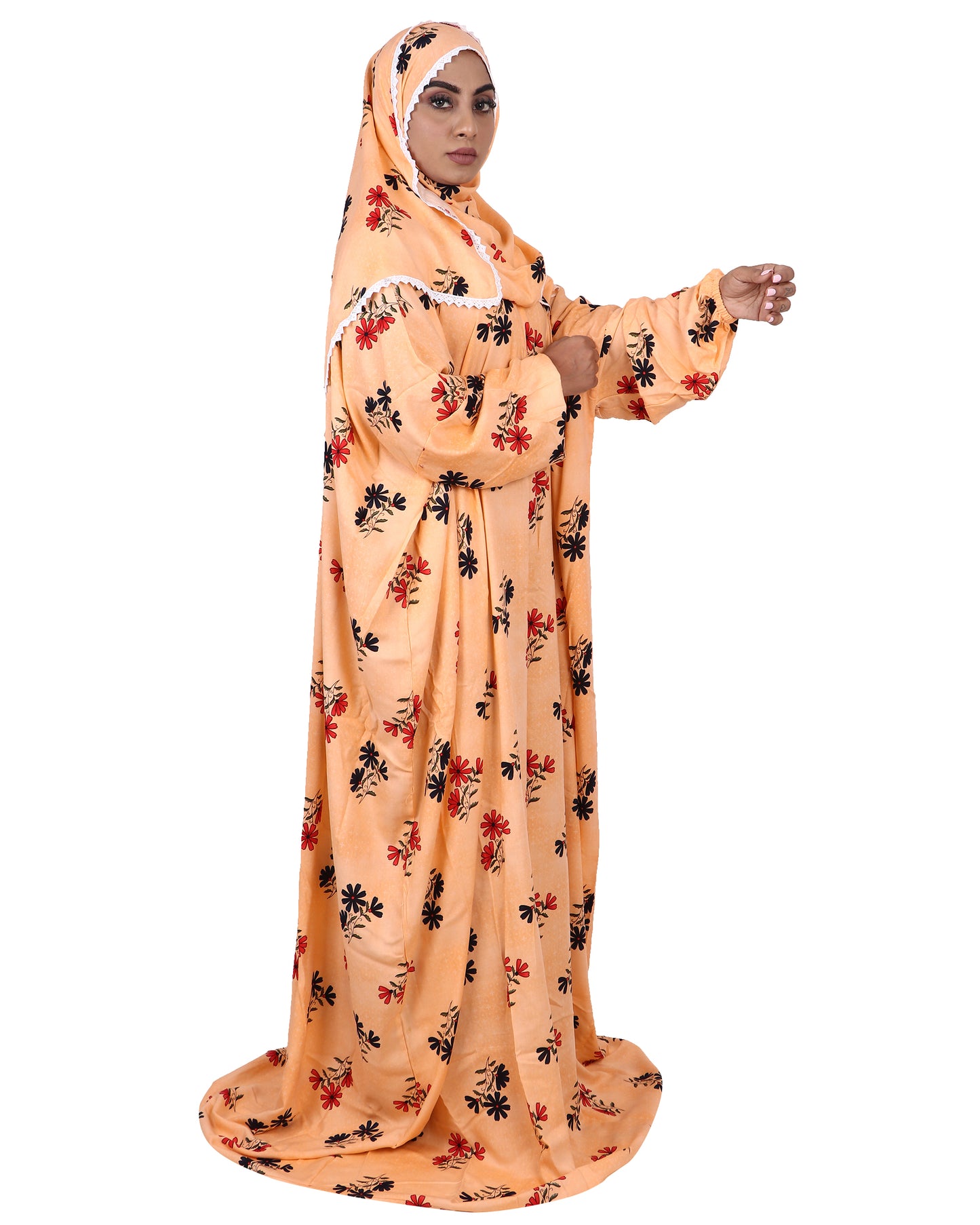 Prayer Dress - Orange Floral