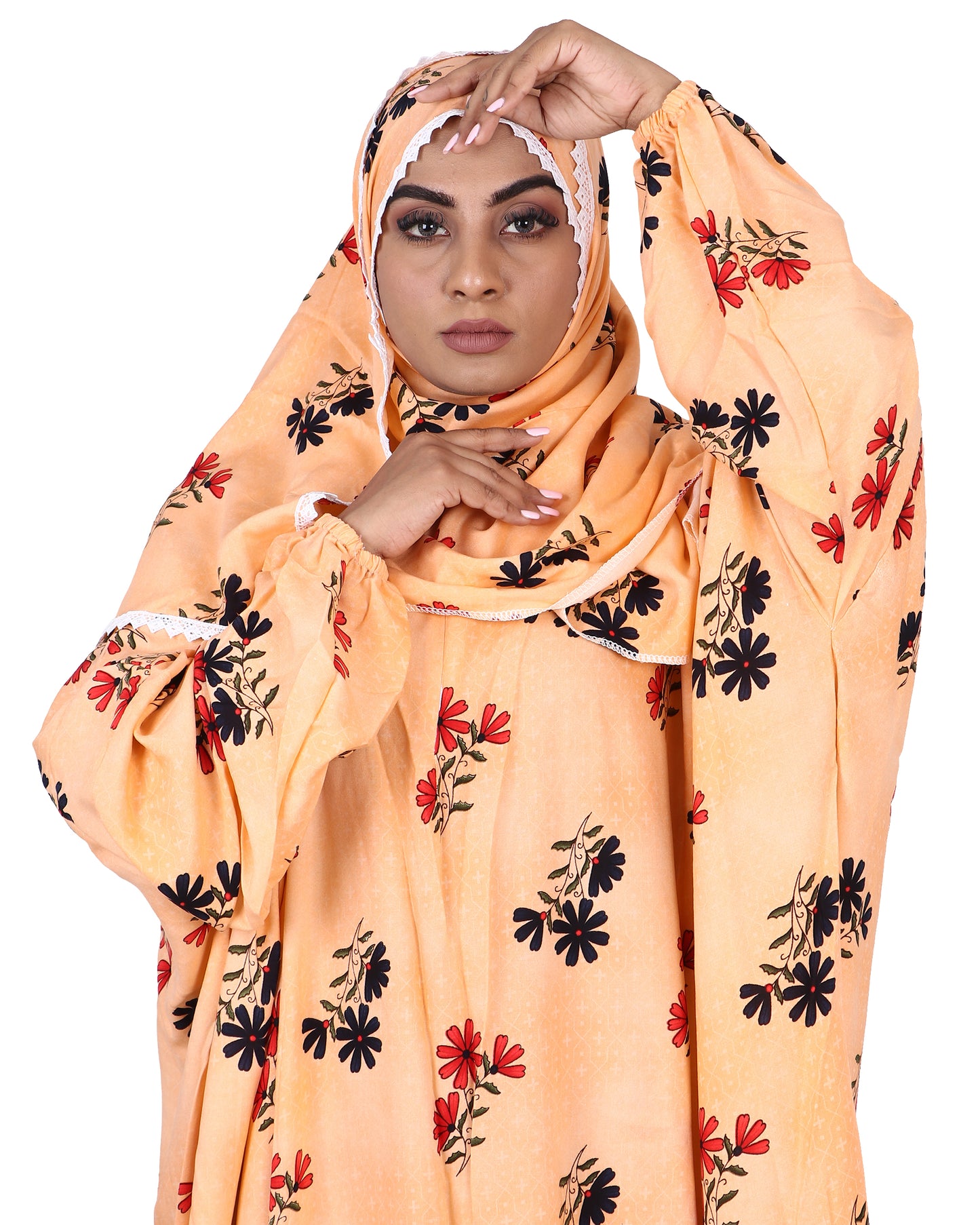 Prayer Dress - Orange Floral