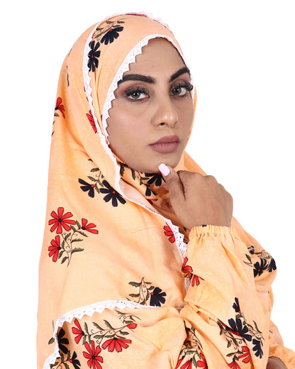 Prayer Dress - Orange Floral