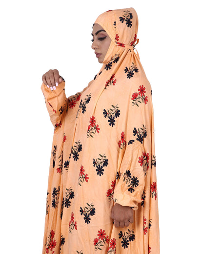 Irani Chadar - Orange Floral