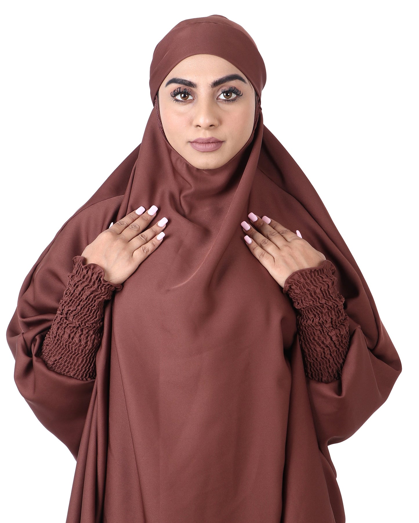 Jilbab & Pant - Brown