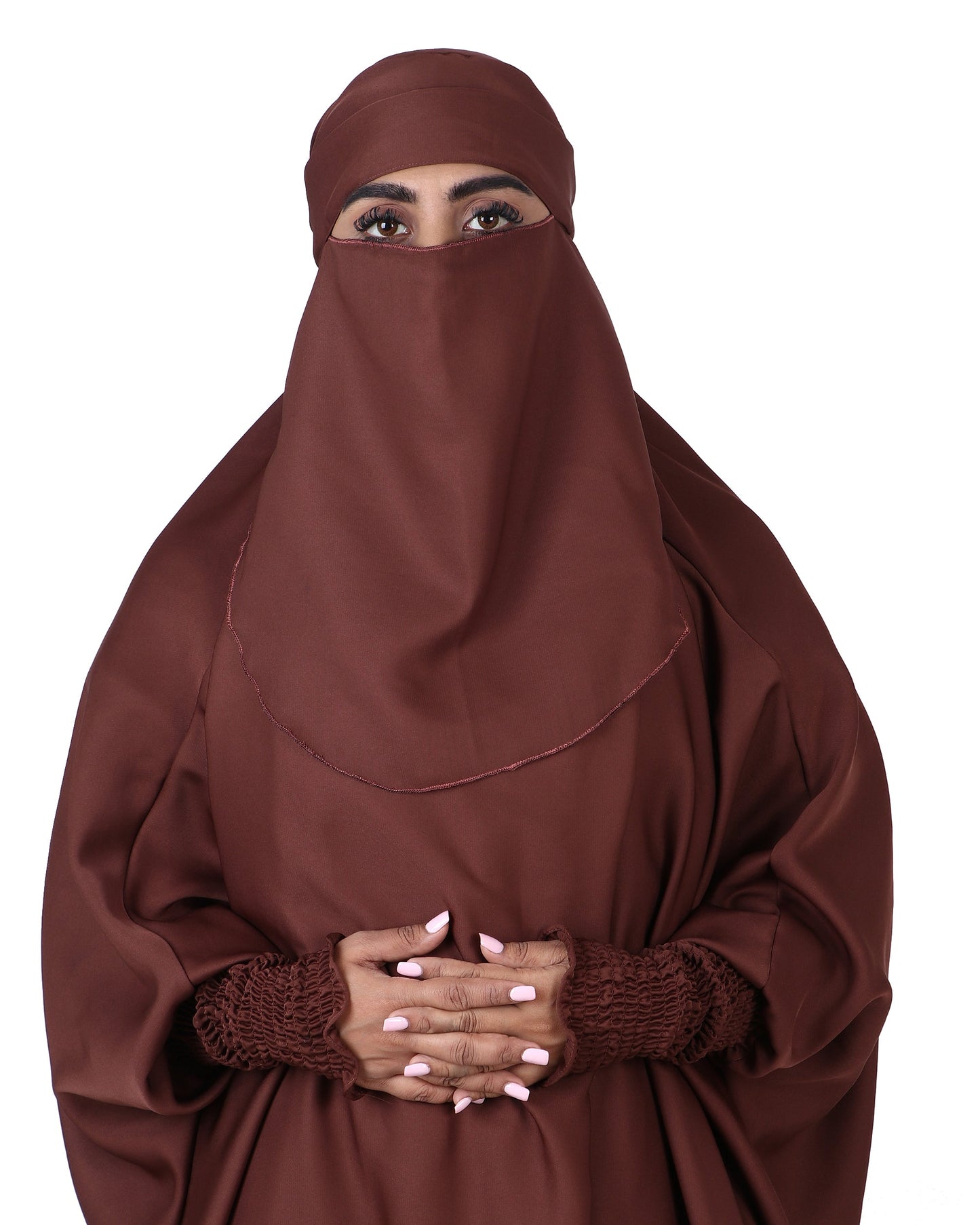 Jilbab & Pant - Brown