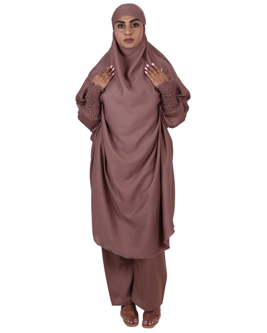 Jilbab & Pant - Beige