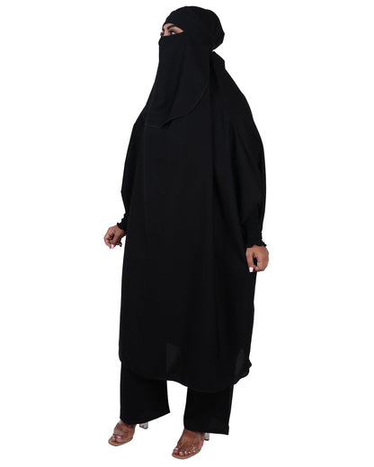 Jilbab & Pant - Black