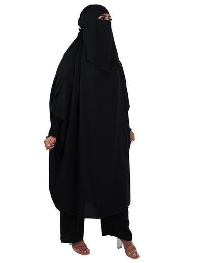 Jilbab & Pant - Black